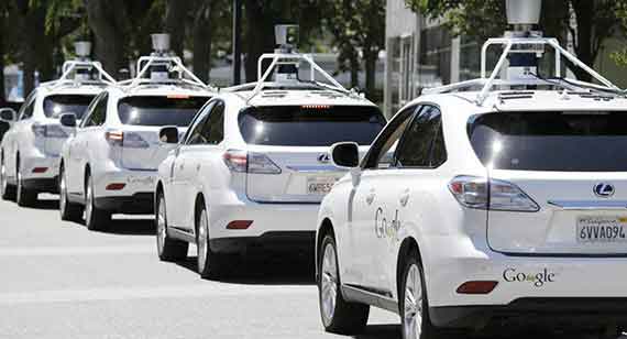 self-driving cars with roof mounted optical systems