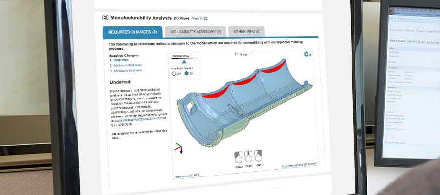 application engineer examining CAD files