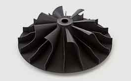 black 3d printed mjf impeller