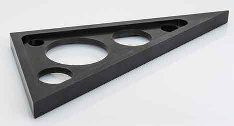 black anodize sheet metal part produced by China Metal Parts