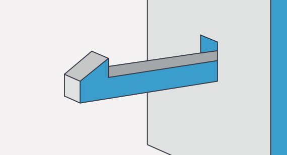 Ejector clip hook and shaft