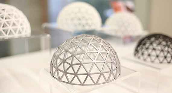 3d printed latticed dome