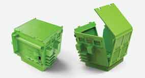 China Metal Parts green injection molded design cube