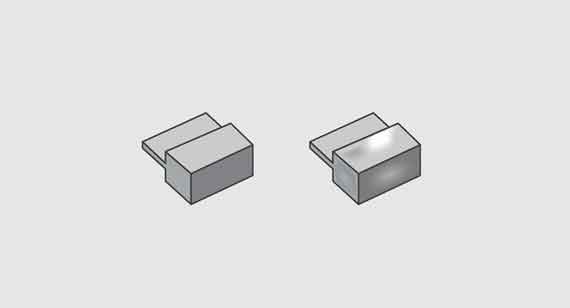 Illustrations of wall thicknesses