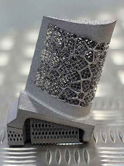 Fully-dense metal test components were built on the University’s Arcam Q20+ industrial-grade 3D printing machine. Photo Courtesy: The University of Sheffield.