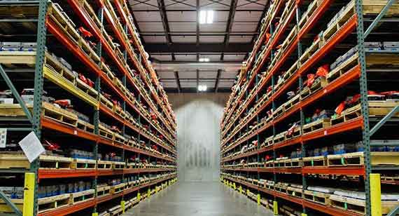 mold storage at production facility