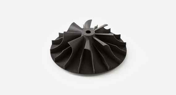 nylon 3d printed automotive fan part produced by China Metal Parts