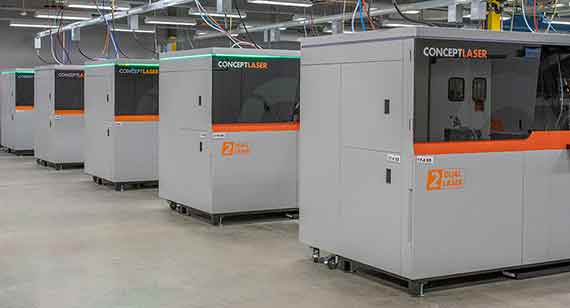 dmls 3d printing machines at China Metal Parts facility