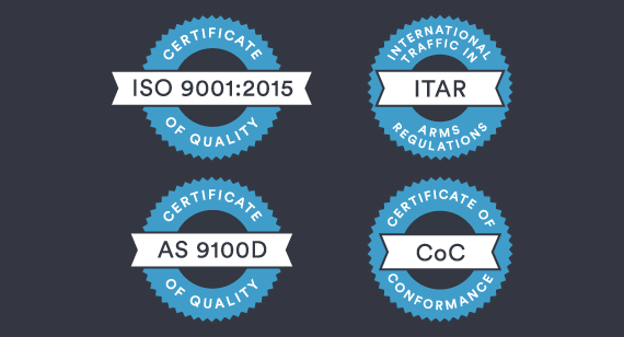 Quality and compliance certifications