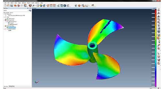 Digital inspections use a laser-based 3D scanner to evaluate critical dimensions and generate a color map making it easy to identify dimensional variances.