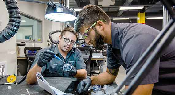 polishing a stereolithography part