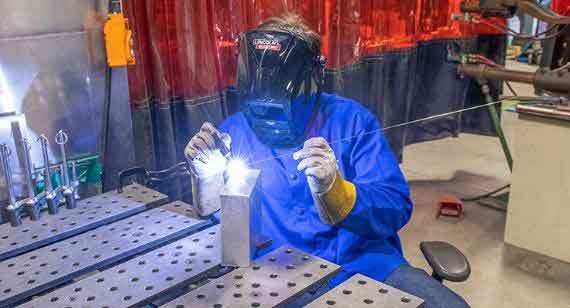 Welding is a reliable way to join or fuse sheet metal.