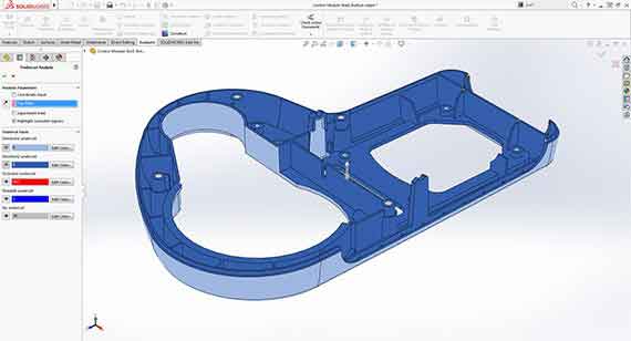 SOLIDWORKS Undercut Analysis Tool